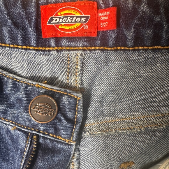 Dickies Girl 5/27 Blue Straight Leg Denim Jeans - Picture 3 of 14